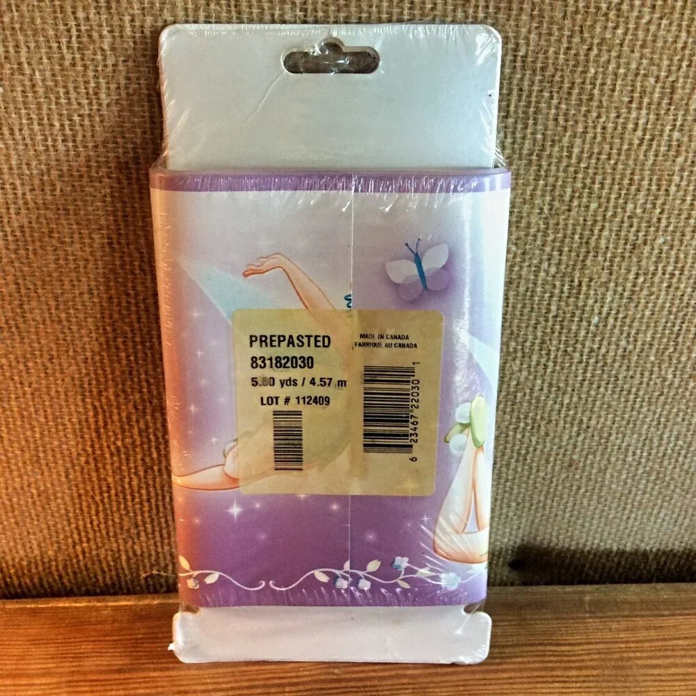 Disney Tinker Bell Wallpaper Border 5 Yards Pre-Pasted NIP Fairy Room Decor